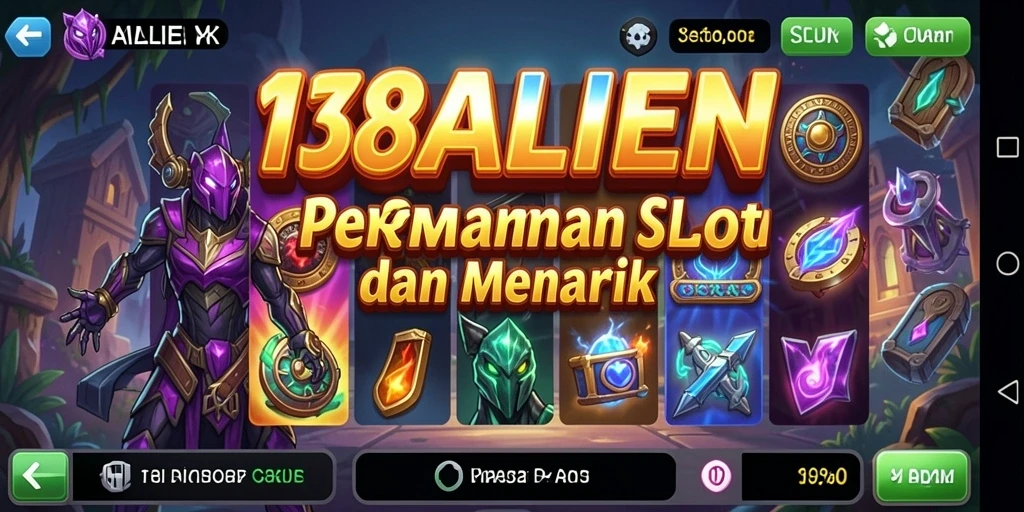 Screenshot gameplay <strong>138ALIEN</strong> yang menunjukkan tampilan Slot yang menarik dan fitur bonus.