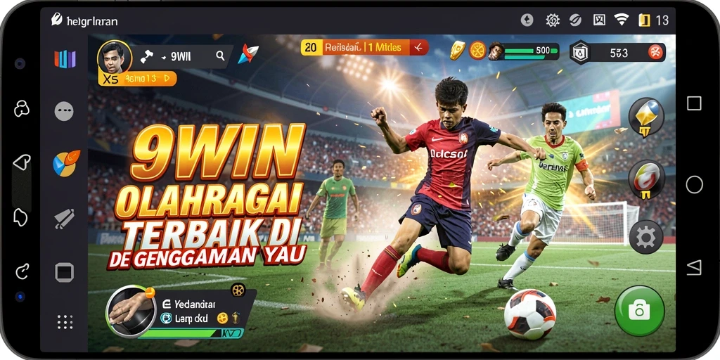 Tampilan gameplay 9WIN yang menakjubkan dengan aksi olahraga seru.