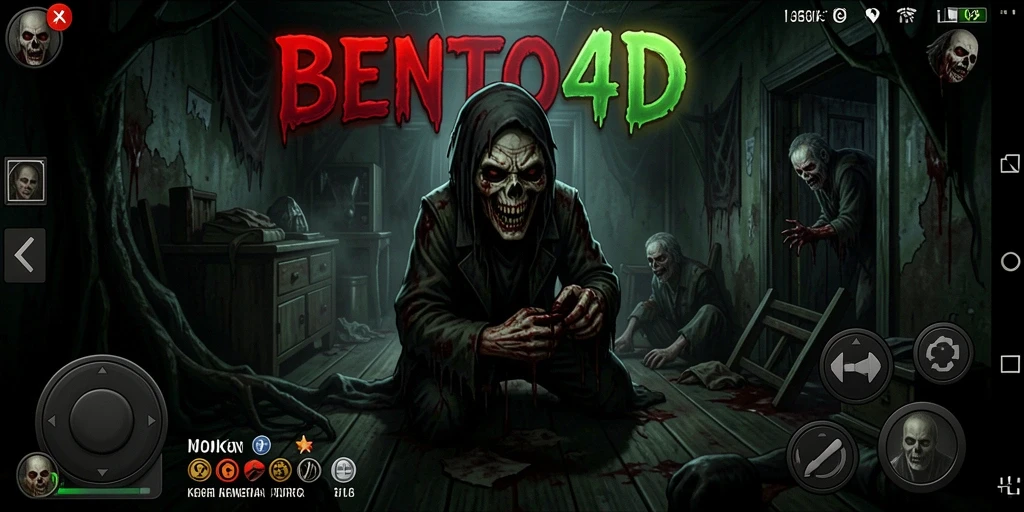Tampilan gameplay menyeramkan dari BENTO4D yang memicu adrenaline.