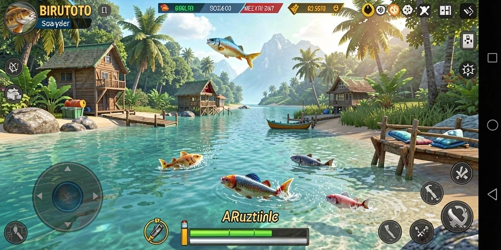 Tangkapan ikan besar dalam gameplay BIRUTOTO yang mendebarkan.