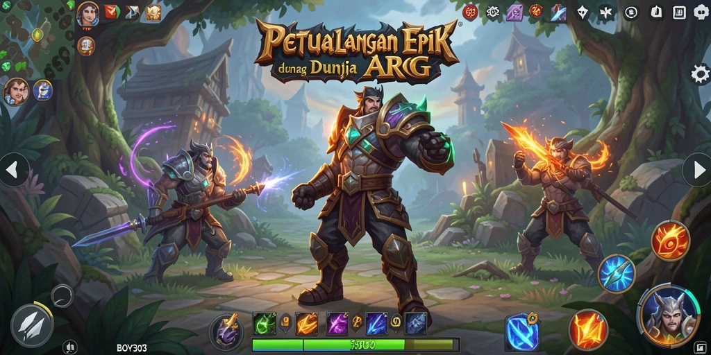 Tampilan gameplay seru dan petualangan epik dalam dunia ARPG.