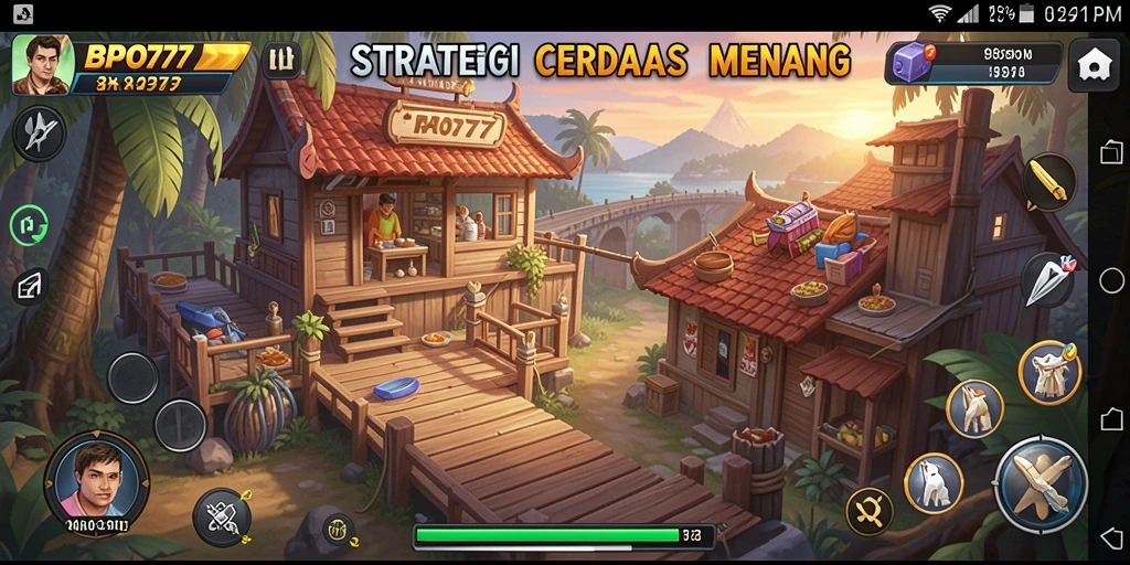Tampilan menarik dari gameplay BPO777 dalam pertempuran strategi.
