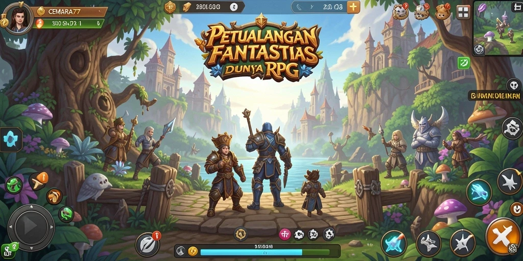 Tampilan screenshot CEMARA77 menampilkan petualangan seru dalam dunia RPG.