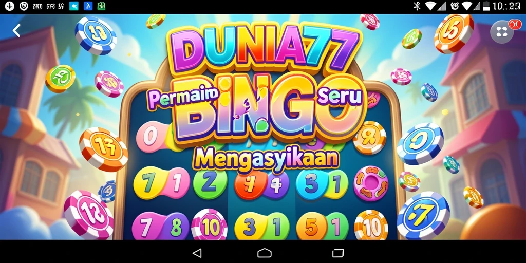 Tampilan screenshot menunjukkan gameplay seru DUNIA77.