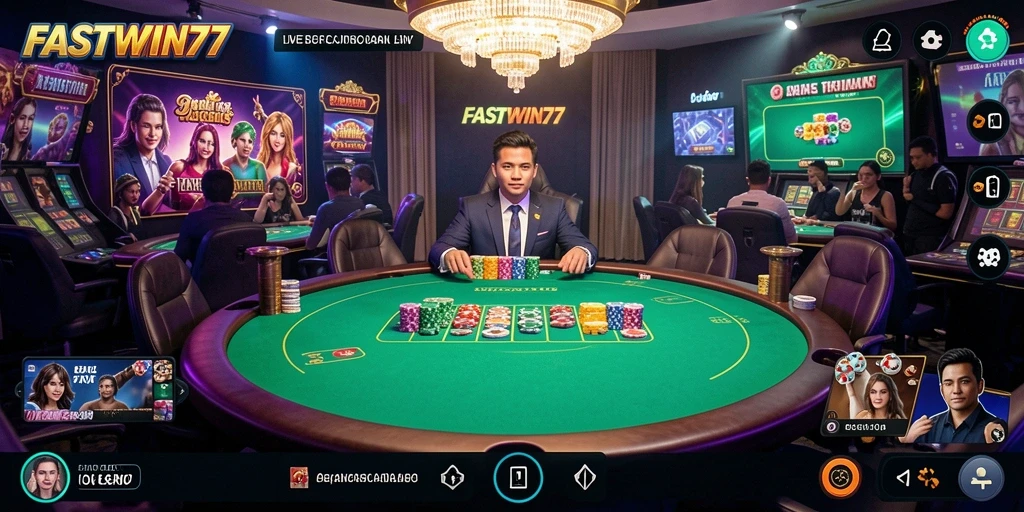 Gameplay Live Casino yang mendebarkan di FASTWIN77.