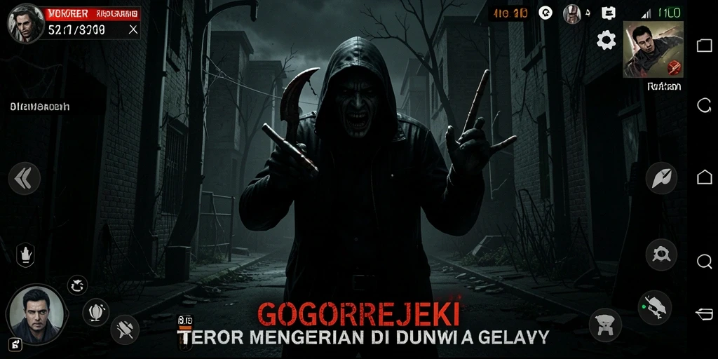 Screenshot gameplay GOGOREJEKI dengan suasana yang mencekam.