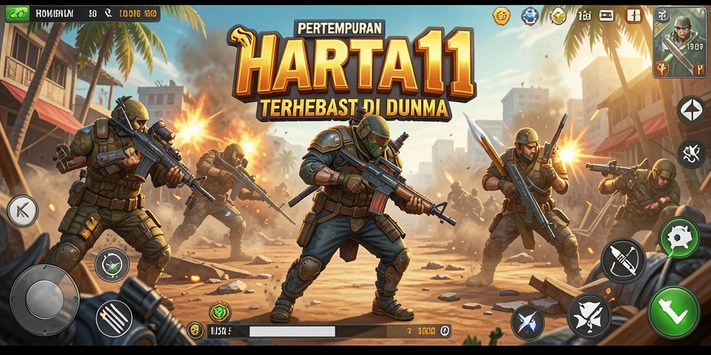 Tampilan gameplay HARTA11 yang memukau dan mendebarkan.