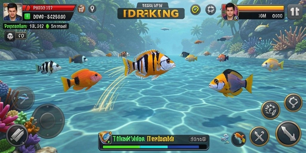 Tampilan gameplay Tembak Ikan yang seru dan menarik di IDRKING.