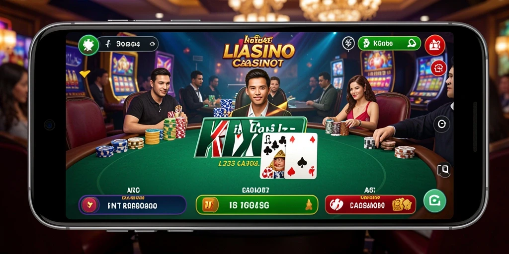 Screenshot gameplay Live Casino K234 dengan dealer profesional.
