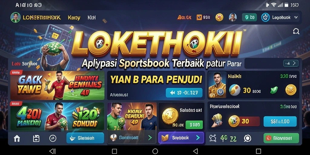 Tampilan antarmuka LOKETHOKI dengan berbagai opsi taruhan.
