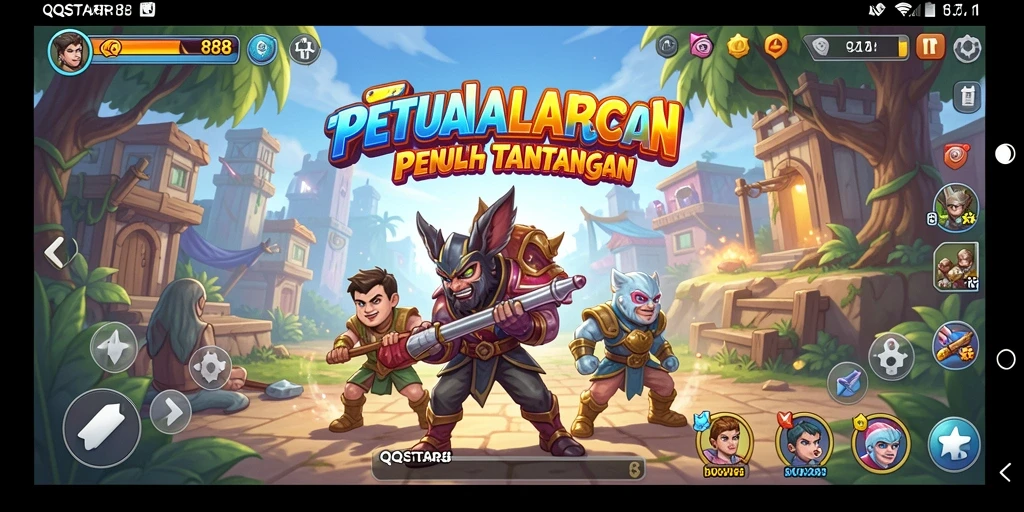 Tampilan menarik gameplay QQSTAR88 yang penuh tantangan.