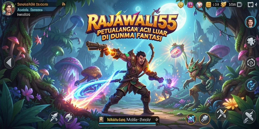 Tangkapan layar menampilkan aksi konyol dan luar biasa dalam <strong>RAJAWALI55</strong>.