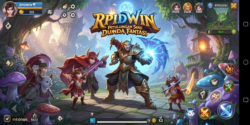 Screenshot RPIDWIN menunjukkan aksi petualangan menegangkan.