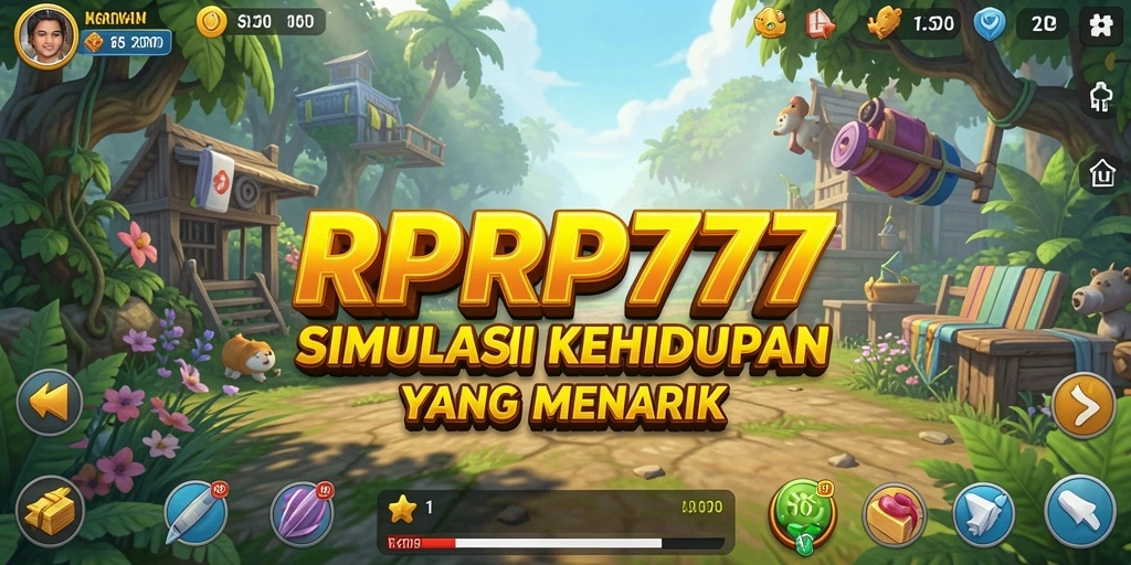 Tampilan gameplay menarik dari RPRP777 yang memperlihatkan interaksi karakter.