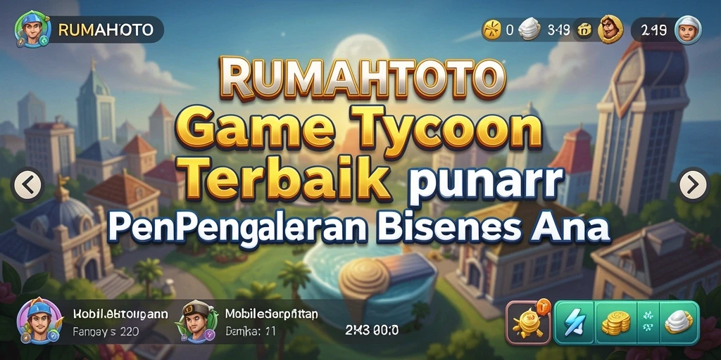 Screenshot RUMAHTOTO menampilkan gameplay seru dalam manajemen bisnis.