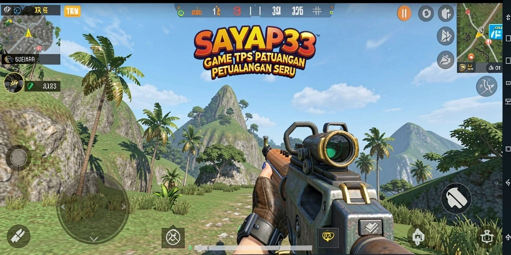 Tampilan gameplay seru dalam SAYAP33 dengan aksi tembak-menembak yang mendebarkan.