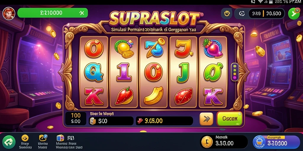 Visual menarik dari gameplay SUPRASLOT yang seru.