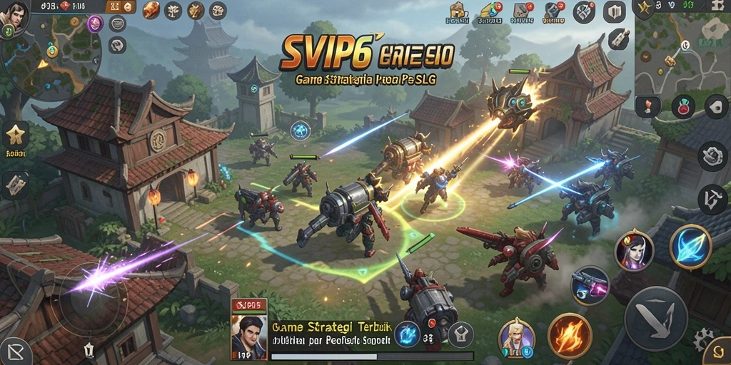 Tampilan gameplay SLG yang mendalam dan seru di SVIP6.