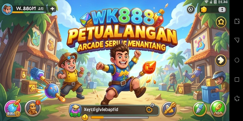 Tampilan gameplay seru dari WK888 yang menantang.