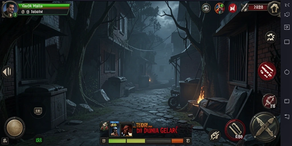 Gameplay X88 yang menegangkan di dunia gelap dan penuh teror.